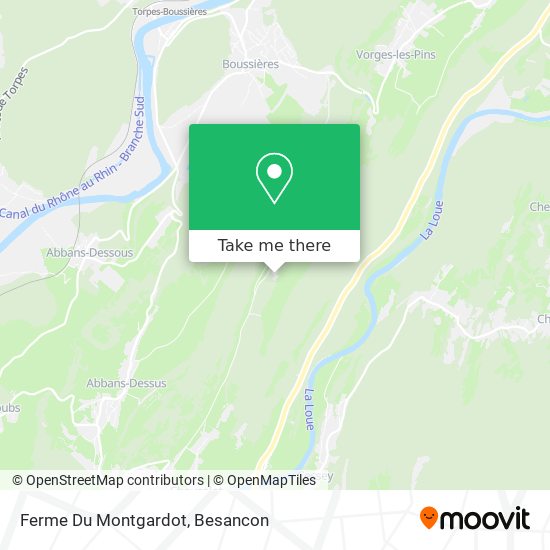 Mapa Ferme Du Montgardot