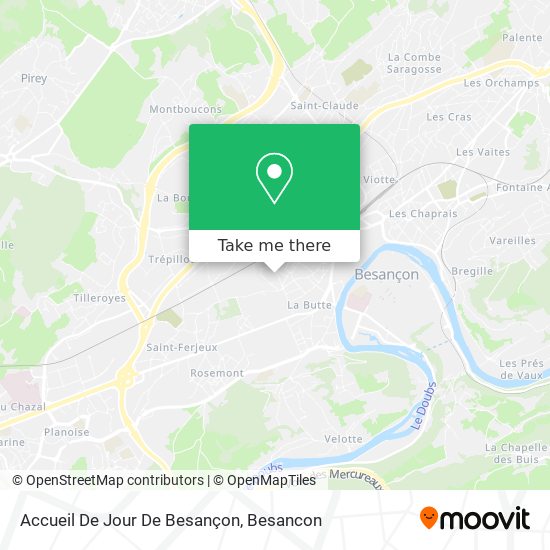 Accueil De Jour De Besançon map