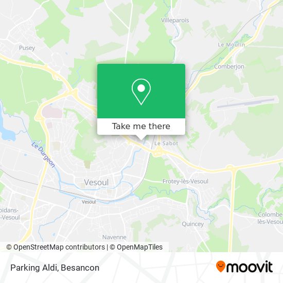 Parking Aldi map