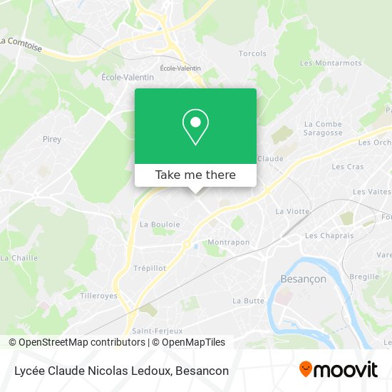 Lycée Claude Nicolas Ledoux map