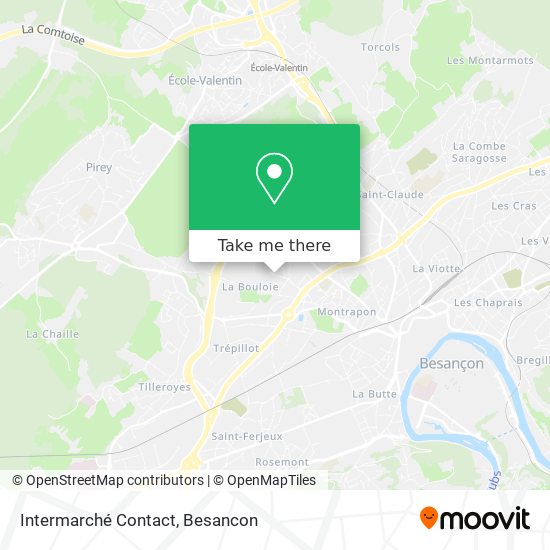 Mapa Intermarché Contact