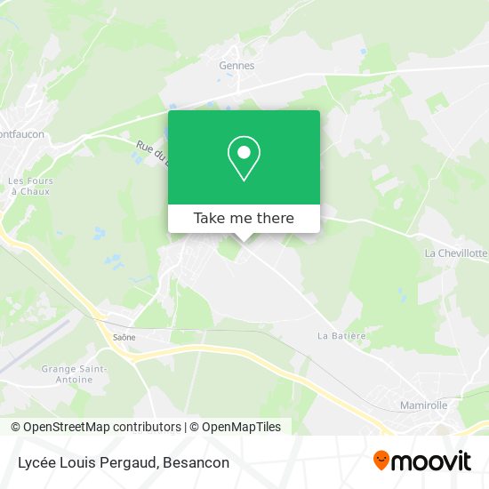 Lycée Louis Pergaud map