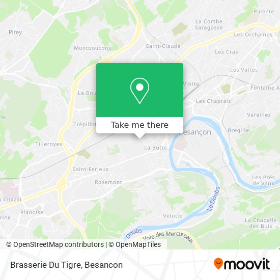Mapa Brasserie Du Tigre