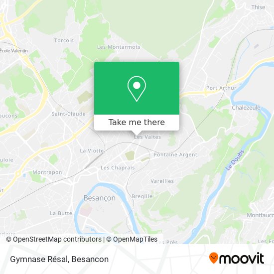 Gymnase Résal map