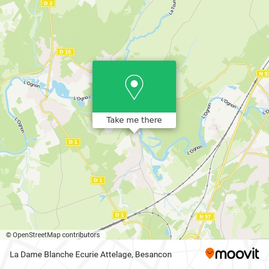 Mapa La Dame Blanche Ecurie Attelage