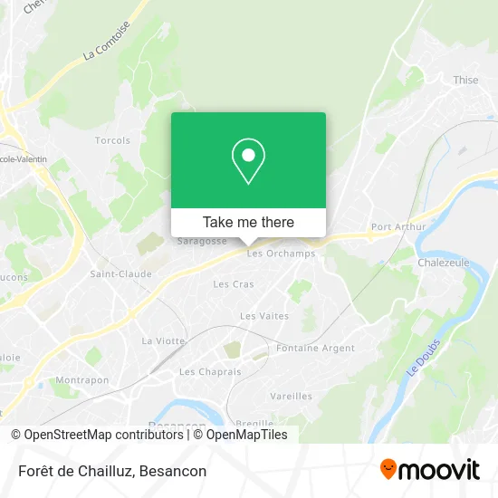 Forêt de Chailluz map