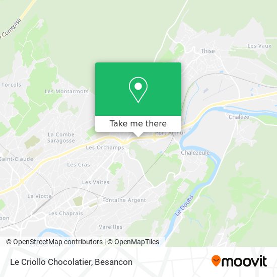 Le Criollo Chocolatier map