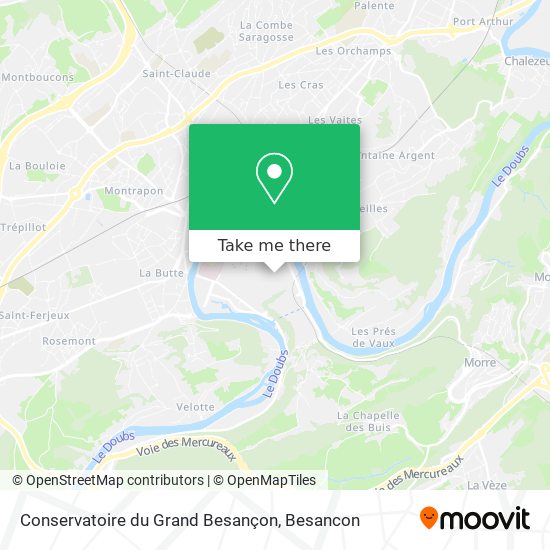 Conservatoire du Grand Besançon map