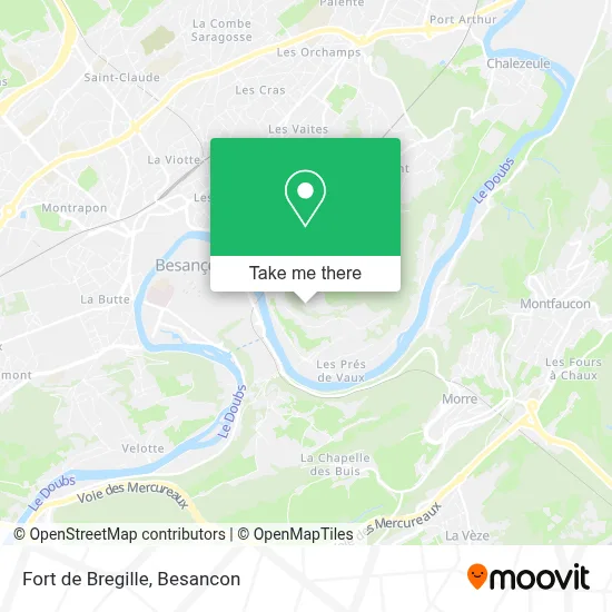 Fort de Bregille map