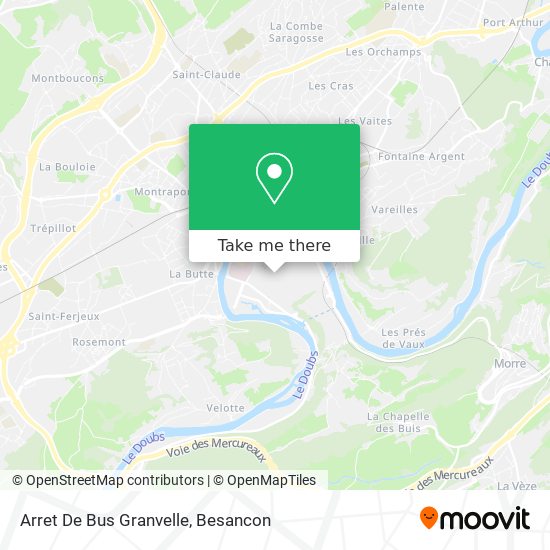 Arret De Bus Granvelle map