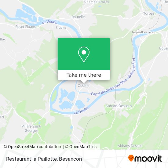 Restaurant la Paillotte map