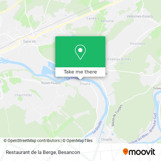 Restaurant de la Berge map