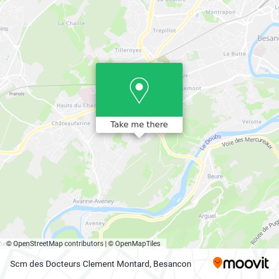 Scm des Docteurs Clement Montard map