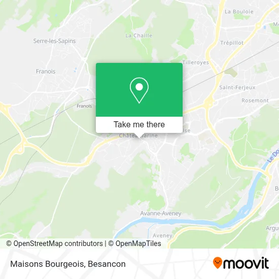 Maisons Bourgeois map