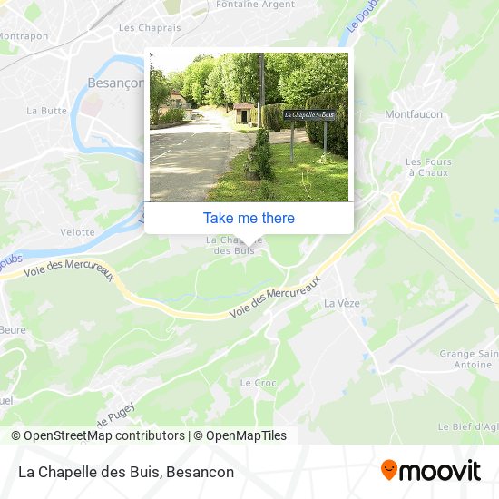 La Chapelle des Buis map