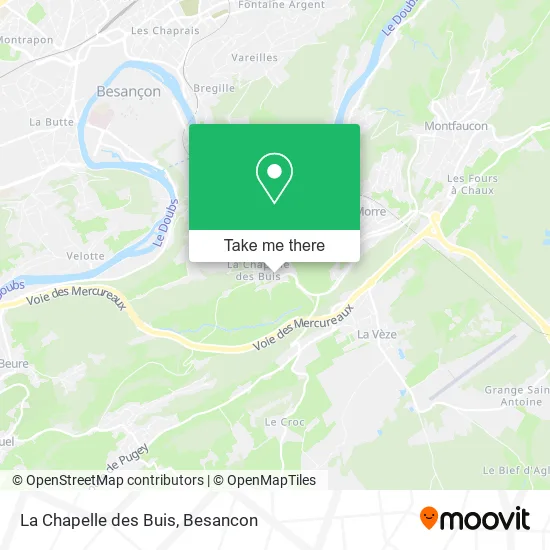 La Chapelle des Buis map
