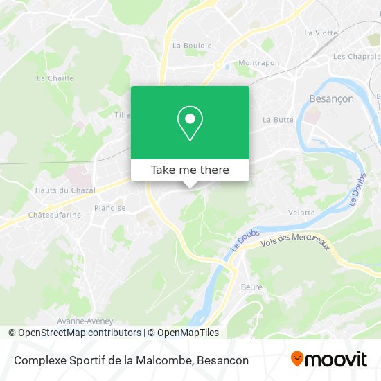 Complexe Sportif de la Malcombe map