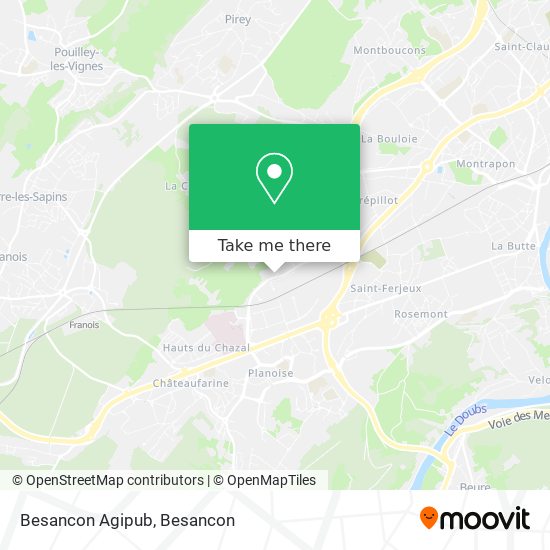 Mapa Besancon Agipub