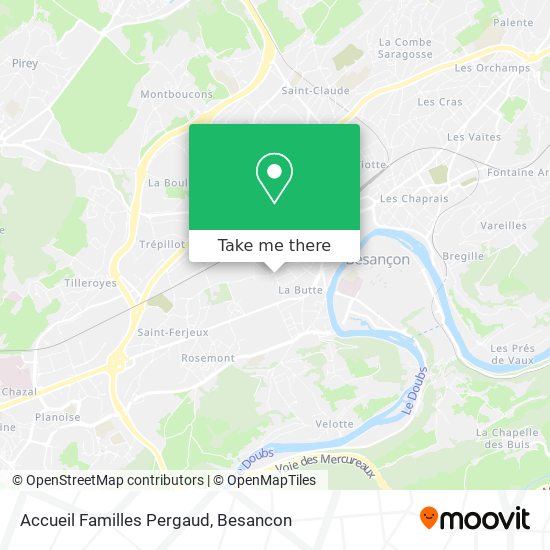 Accueil Familles Pergaud map