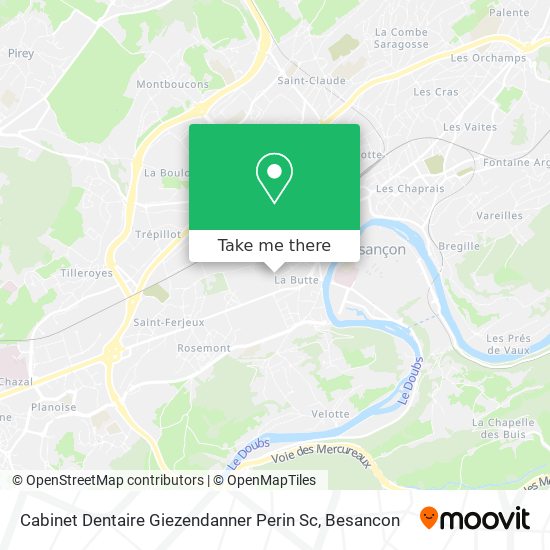Mapa Cabinet Dentaire Giezendanner Perin Sc