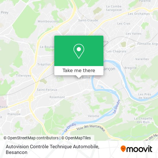 Mapa Autovision Contrôle Technique Automobile