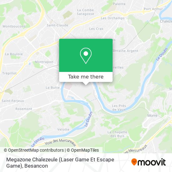 Megazone Chalezeule (Laser Game Et Escape Game) map
