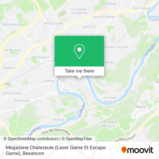Megazone Chalezeule (Laser Game Et Escape Game) map