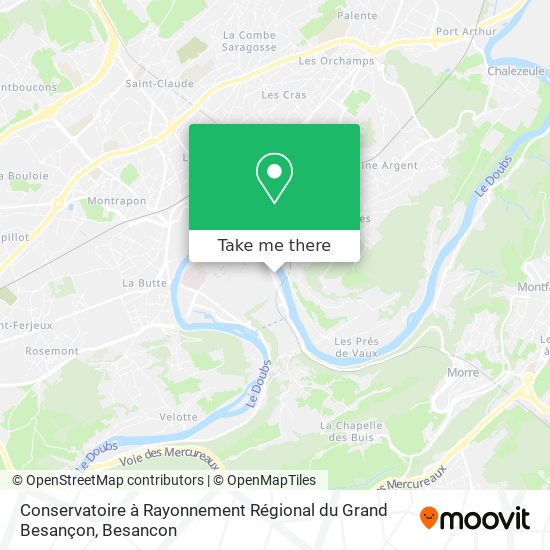 Conservatoire à Rayonnement Régional du Grand Besançon map