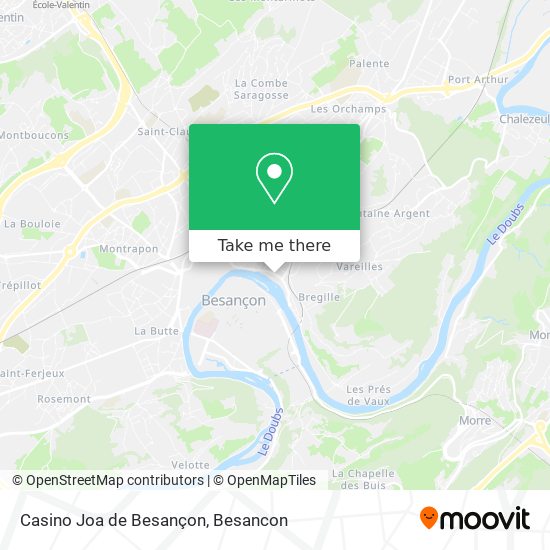 Casino Joa de Besançon map
