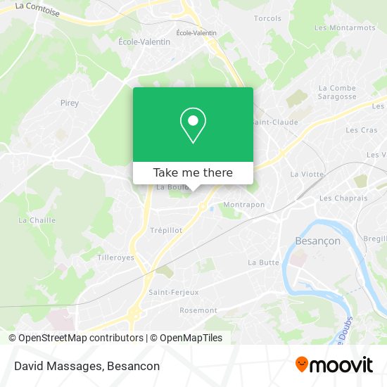 David Massages map