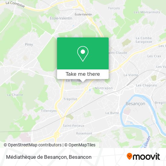Médiathèque de Besançon map