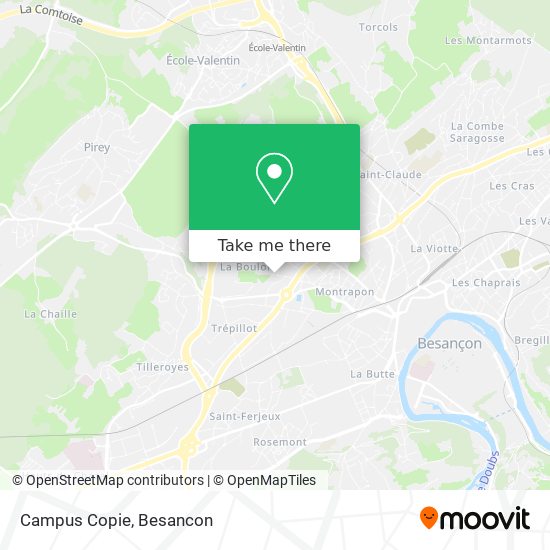 Campus Copie map