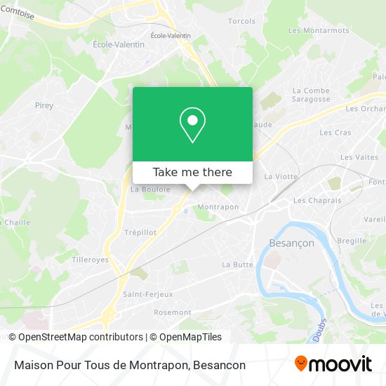 Mapa Maison Pour Tous de Montrapon