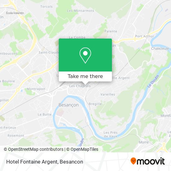 Hotel Fontaine Argent map