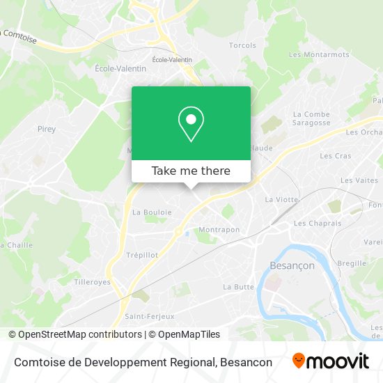 Comtoise de Developpement Regional map