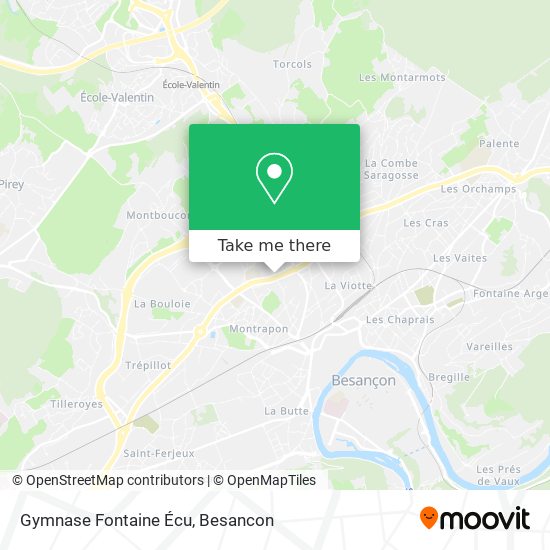 Gymnase Fontaine Écu map