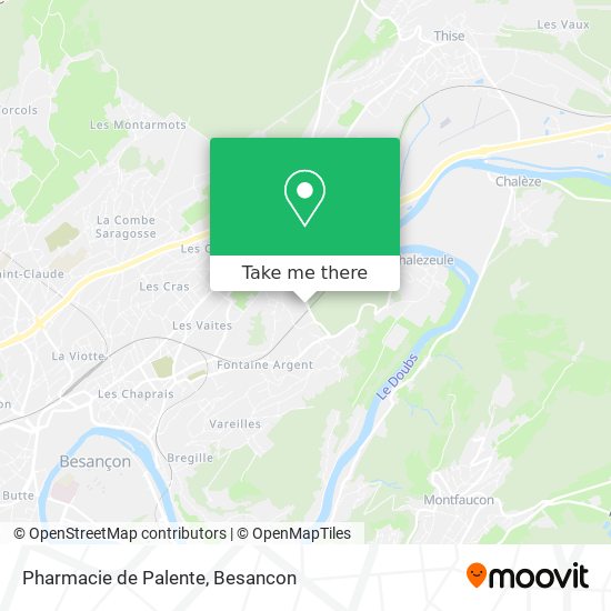 Pharmacie de Palente map