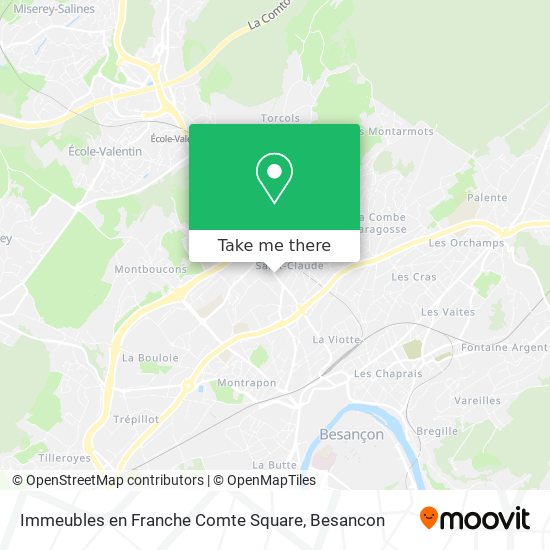 Mapa Immeubles en Franche Comte Square