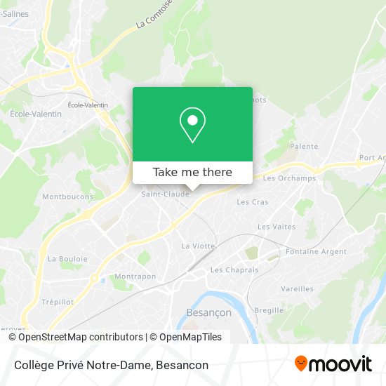 Mapa Collège Privé Notre-Dame