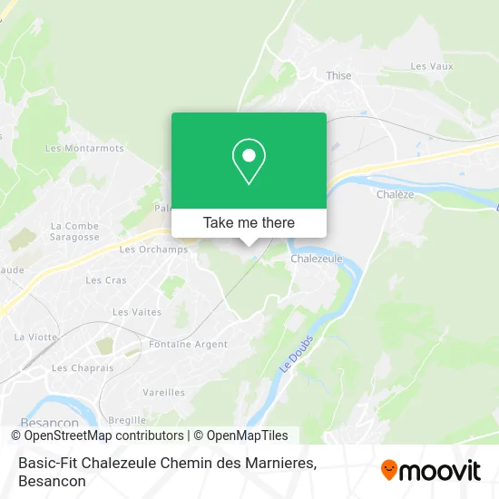 Basic-Fit Chalezeule Chemin des Marnieres map