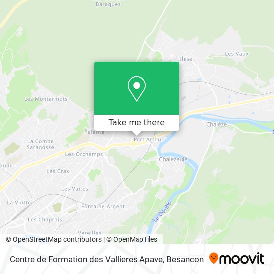 Centre de Formation des Vallieres Apave map