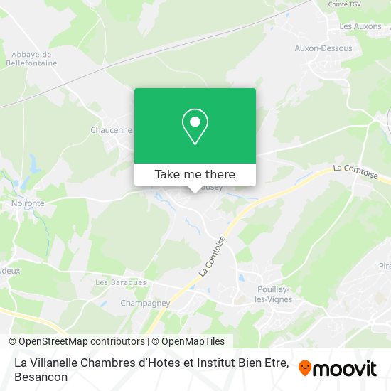 La Villanelle Chambres d'Hotes et Institut Bien Etre map