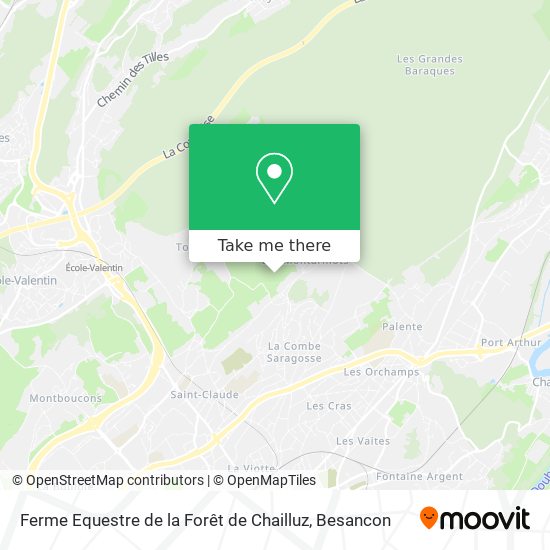 Ferme Equestre de la Forêt de Chailluz map