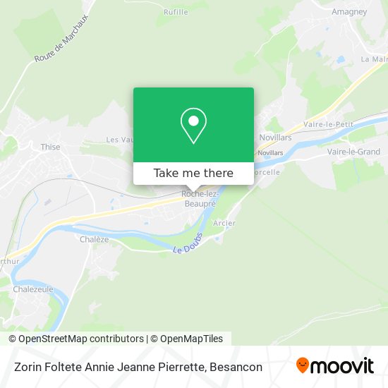 Zorin Foltete Annie Jeanne Pierrette map