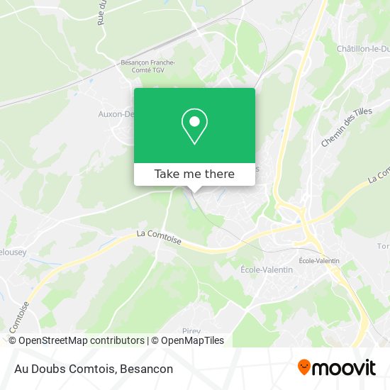 Au Doubs Comtois map