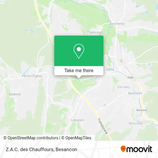Z.A.C. des Chauffours map