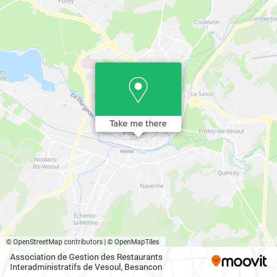 Association de Gestion des Restaurants Interadministratifs de Vesoul map