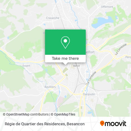 Régie de Quartier des Résidences map