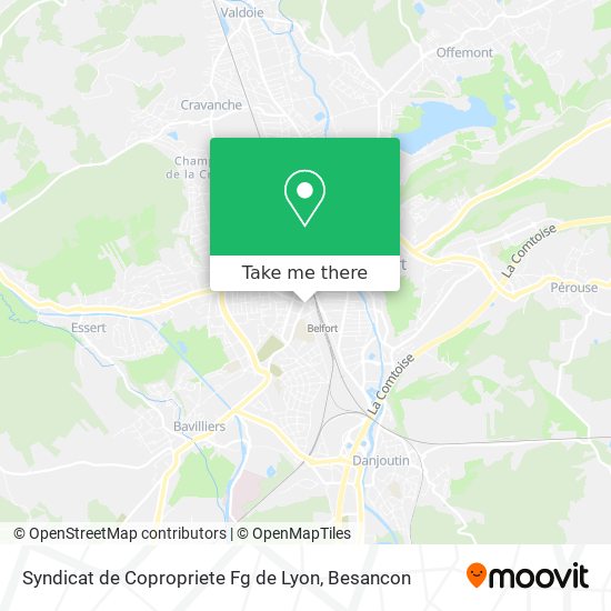 Syndicat de Copropriete Fg de Lyon map