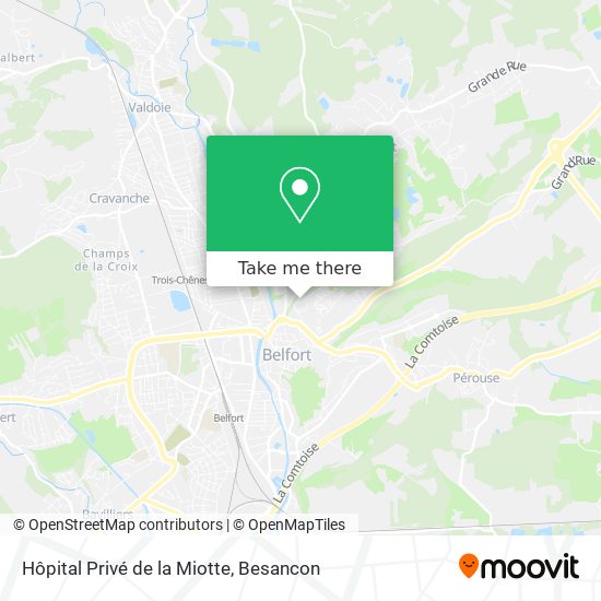 Hôpital Privé de la Miotte map